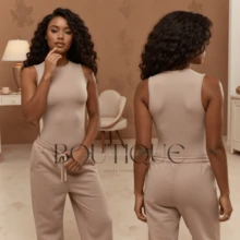 Body Feminino Regata Gola Careca Suplex Com Forro Bory Básico