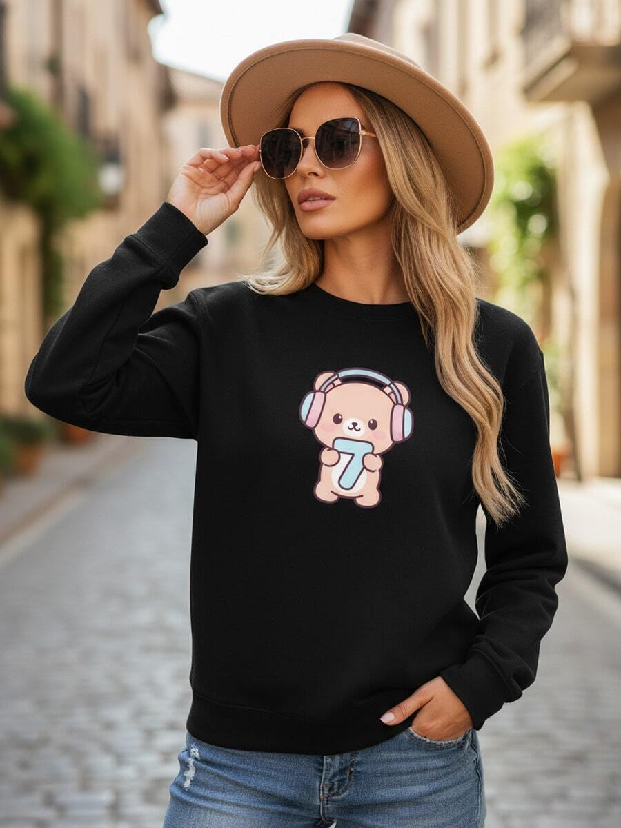 Casual Women S T Hoodie KPOP SEVEN 7 JUNG KOOK Female Short Sleeve Summer Harajuku Fashion Couple Kaw Hoodie_914_t1 - Đen 6 - Xem 1