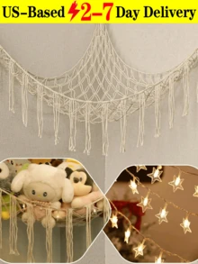 Stuffed Animal Storage Hammock Net,[US-Based Shipping]1PC-Ornament Hammock Macrame,Stuff Animal Storage Corner Hanging Net Holder,Mesh Hammock Fabric Ornament Organizer With Hooks,For Bedroom,Hanging Stuff Animal,Organizer Holder Large Size,Room Decor, Boho Love Valentine,Spirngtime Toy, Valentines Dolls,Thanksgiving Decorations, Dwarf, Goblin Storage Hammock Net, Home Decor, Room Decor,Ins Style Wall Decor Gifts Birthday Graduation,Cute Room Decor Aesthetic Bedroom,Women's Fall Clothing Winter Clothing Christmas Gift Fall Autumn Velvet Furry Party Fuzzy Plush Thanksgiving Festival Cyber Monday Holiday Knitted Winter Valentine' S Day Gift,Home Décor,Room Deciration,Makeup 0rginizer,Closet Shelving System,Storage Orangizer,Ganchos,Toy Storage,Desk Organzier,Stuffed Animal Storage,Toy Box Laundry Basket Room Deocr Organizador De Juguetes Storage Container Toy Organizer Organziers Storage Storage Bins Toy Chest Shelves Dresser Storage Cabinet Room Acesories Bedroom Toys Blanket Basket - 白色 - 查看 7