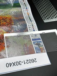 599孔不锈钢钻石画网格尺，带1020个空白网格 - 适用于5D DIY工艺品，银色金属艺术品收纳和运输配件 - 銀色 - 查看 4