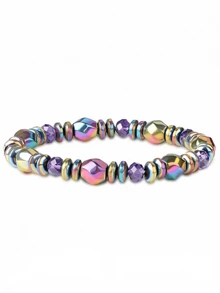 这款磁疗脚环（男女通用）也可作为减肥手环使用。它能增强免疫力，缓解关节炎和腕管综合征引起的疼痛，贴合脚型的磁疗脚环还能促进血液循环。 - 彩色 - 查看 4