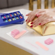 1/5/10 Set Disposable Manicure Kit: Mini Nail Files, Buffers, And Adhesive - Formaldehyde-Free, Suitable For Daily, Makeup Room Decor - Multicolor - View 2