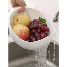 1 件装 - 塑料沥水篮,厨房配件,厨房,餐具套装,家居生活,滤网,家用厨房配件,电饭煲,厨房配件,厨房滤网,厨房筛子,厨房小工具,斋月用品,厨房必备品,烹饪,露营,过滤器,净水篮,洗米篮,洗米盆,沥水篮,带把手的水果盘,家用厨房过滤神器,厨房必备品 - 彩色 - 查看 5