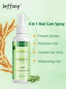 3.38 Oz Rosemary & Rice Hair Strengthening Mist, Thick Hair Spray Infused With Rosemary Oil, Rice Extract, Biotin & Hair Nourishing Essence, Softens, Smoothens, Moisturizes Dry, Damaged Hair, Repairs Split Ends, Strengthens Hair, Scalp Care, Deep Hydration, Anti-Frizz, Heat Protection, Keratin Formula, Quick Absorbing Suitable For All Hair Types - Mint Green - View 7