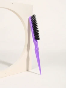 3/1件装发梳边缘控制梳撕裂梳塑料发梳尼龙蓬松梳三排沙龙理发家用倒梳梳，美发造型工具发饰 - 彩色 - 查看 10