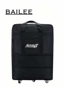 1PC Waterproof Large-Capacity Folding Air Check-In Bag Travel Bag Large-Capacity Luggage Bag Women's Storage Bag Outgoing Handbag With Wheels Universal Wheel Folding Expansion Luggage Bag Air Check-In Bag Overseas Study Moving Travel Bag