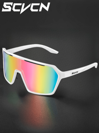 SCVCN Occhiali da ciclismo rosa alla moda per uomo, occhiali sportivi unisex per bicicletta, occhiali da vista per mountain bike, bici da corsa, attività all'aperto come golf, baseball, pesca, escursionismo, vacanze e campeggio