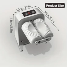 1. Electric Dumpling Maker, A Simple Automatic Household Dumpling Tool, Can Instantly Produce Evenly Shaped, Non-Stick Dumplings, Easy To Clean, Durable, USB Rechargeable, One Charge Can Make 1500 Dumplings, A Great Gift For Elders/Cooking Beginners. - Light Grey - View 3