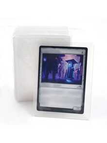 Hard Plastic Card Sleeves - Transparent Baseball Card Protector & Photo Card Storage Box Small Card Holder, Durable Trading Card Protector With Binding Accessories, Suitable For Collectors And Game Card Use, Transparent Card Clip Protector, Suitable For Collecting Game Cards, Top Loader, Suitable For Trading Cards, Plastic Card Sleeves, Suitable For Baseball, MTG, Sports Card Sleeves - Card Holder - View 4