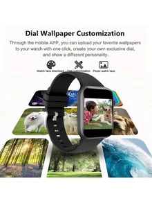 智能手表，可听音乐、接电话、查看信息 - Watch 9 - 黑色 - View 7