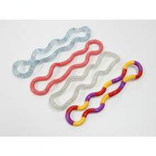 创意成人减压玩具 - 无限扭绳玩具，扭扭圈缠绕玩具，成人趣味扭扭减压玩具，无限解压变形扭绳，缓解工作生活压力小玩具 - 彩色 - 查看 3