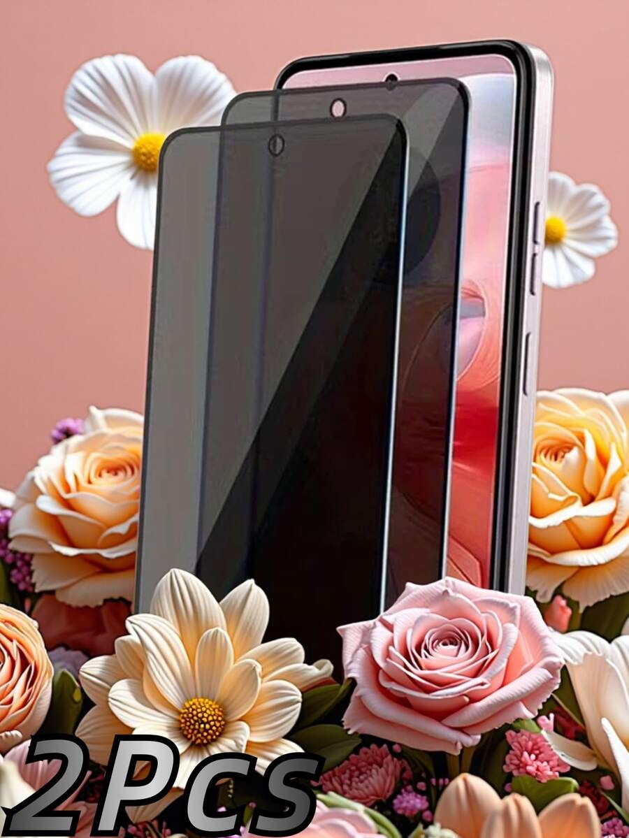 Two-Pack Tempered Glass Screen Protectors For Mi/Redmi Phones, Compatible With Redmi 11/10X PRO/14R/A5/9AT Mi POCO F3/POCO F3 GT/Note 14 And Other Models. (Screen Protector/Mobile Phone Screen Protector/Mobile Phone Accessory/Tempered Glass) - Black - View 1