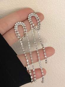 1 Pair Fashionable Luxury Elegant Party Earrings, Suitable For Women, Weddings, Vacations, Jewelry - A Pair Of Earrings - View 10