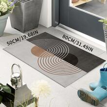 1pc Modern Abstract Geometric Pattern Area Rug, Ideal For Living Room, Bedroom, Cafe, Hotel Corridor - Multicolor - View 35