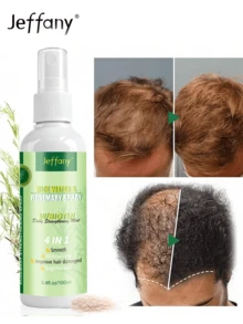 3.38 Oz Rosemary & Rice Hair Strengthening Mist, Thick Hair Spray Infused With Rosemary Oil, Rice Extract, Biotin & Hair Nourishing Essence, Softens, Smoothens, Moisturizes Dry, Damaged Hair, Repairs Split Ends, Strengthens Hair, Scalp Care, Deep Hydration, Anti-Frizz, Heat Protection, Keratin Formula, Quick Absorbing Suitable For All Hair Types - Mint Green - View 3