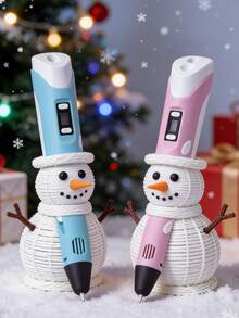 3D 笔经典款第 2 代豪华套装，可变速度，显示屏，12 色 PLA 耗材，笔架，USB/Type-C 电源线，硅胶指套 - 彩色 - 查看 6