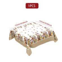 36件套卡其色波点复活节快乐桌布，饰有复活节兔子彩蛋和农舍图案，适合春夏餐桌装饰，是复活节的理想礼物，也适合室内外/复活节派对和家居装饰，以及复活节和农舍风格的装饰。 - 03 - 查看 15