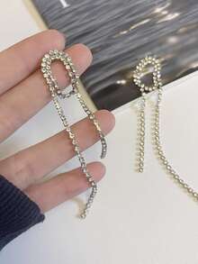 1 Pair Fashionable Luxury Elegant Party Earrings, Suitable For Women, Weddings, Vacations, Jewelry - A Pair Of Earrings - View 7