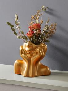 Large Modern Face Planter Pot - Multifunctional Outdoor Planter And Indoor Decorative Vase, Suitable For Garden, Patio, Balcony And Home Decor