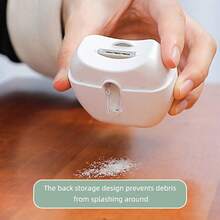 1个C型可充电多功能电动指甲钳，包含指甲钳、清洁刷、数据线，三合一功能：修剪指甲、抛光指甲，苹果形设计带LED灯，锂聚合物电池，在家即可享受沙龙级美甲体验 - 彩色 - 查看 4