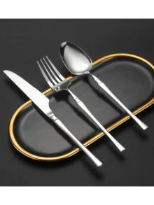 2/4/6/8/10/12pcs Stainless Steel Cutlery Set, Suitable For Home Kitchen, Restaurant, Hotel, Daily Use, Holiday Party, Wedding Banquet - Gold - View 8