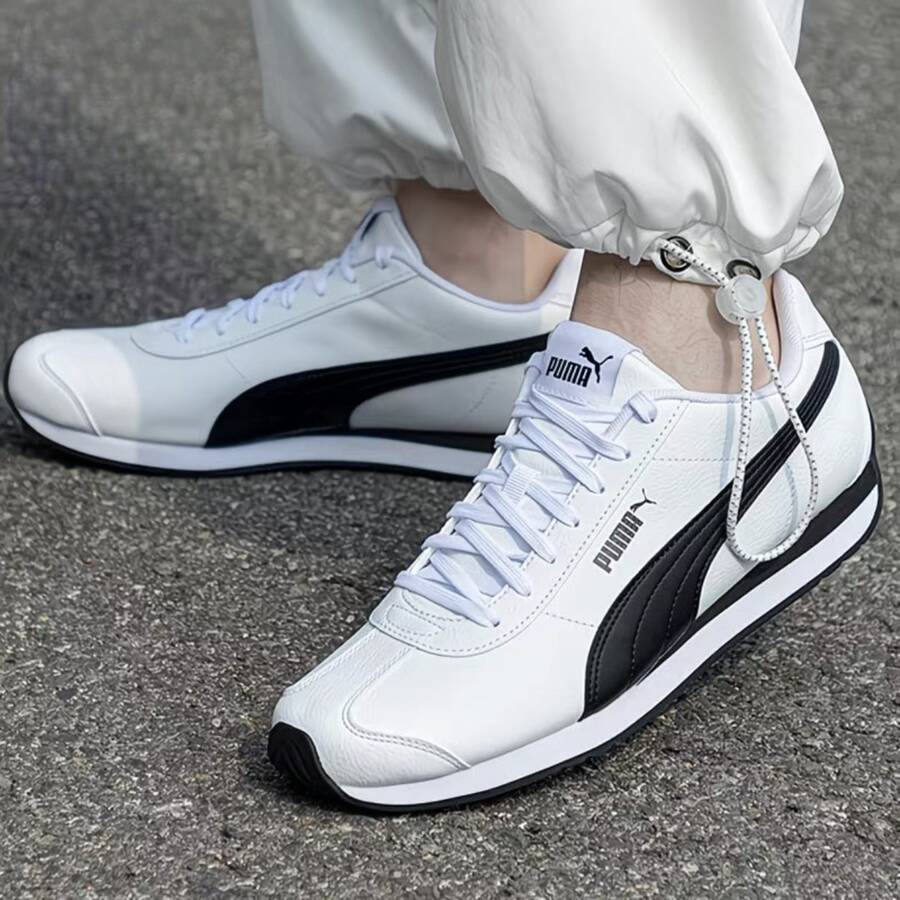 Giày thể thao cổ thấp nhẹ PUMA Turin 3 383037-06 - trắng đen - Xem 1