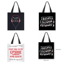 Merchandise, Letter Light Tote Bag - Iconic Letter Wreath - Letter Light Design Tote Bag - Letter Light