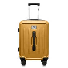 Maleta Rígida 20" con 4 Ruedas Giratorias 360°, Candado Integrado y Gran Capacidad - Equipaje de Cabina para un Viaje sin Esfuerzo - Naranja - Ver 1