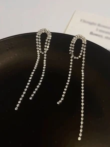 1 Pair Fashionable Luxury Elegant Party Earrings, Suitable For Women, Weddings, Vacations, Jewelry - A Pair Of Earrings - View 8