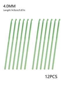 12 piezas de ganchos de crochet de aluminio, agujas de crochet pequeñas de 2mm/3mm/4mm/5mm, adecuadas para manualidades de tejido, ganchillo, tejer. Juego de ganchos de crochet y accesorios, apropiados para principiantes y uso didáctico