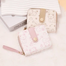 Japanese Cartoon Cat Print Zipper Coin Purse, Multifunctional, Fashionable And Cute, Can Store Cards And Small Change - Multicolor - View 4