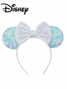 Disney 1个米妮老鼠耳朵亮片发箍，适合万圣节、圣诞节装扮。这款老鼠耳朵发箍男女皆宜，情侣佩戴也十分合适，是公主角色扮演、生日庆祝和圣诞派对的理想装饰发箍/发饰。发箍、发圈、头饰、美发家居饰品 - 彩色 - 查看 5