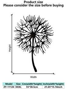 Elegant Minimalist Dandelion Metal Wall Decor - Modern Hollow Design, Suitable For Home And Office Decoration, Great For Living Room, Bedroom, Patio, Kitchen, Etc. - Ideal Housewarming Gift