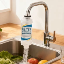 Home Improvement Kitchen & Bath Water Purification Equipment Faucet Water Purifier, Home Faucet Mounted Water Purifier With Dual Outlets, Portable Kitchen Water Filter, Tap Water Filter - White - View 3