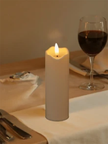 1/3pcs Valentine's Day LED Electronic Candles, High-End Realistic Ivory Flameless Candles, Portable Minimalist Decorative Candle Lights, Modern Home Indoor Electronic Candles Suitable For Candlelight Dinners, Weddings, Anniversaries, Birthdays, Home Parties, Romantic Dinners, Parties And Other Romantic Atmosphere Decorations, Creative Gifts For Men, Home Living, Personalized Gifts, Ramadan, Wall Decor, Bedroom Decor, Personalized, Garden Decor, Bathroom Accessories, Candle Warmers, Bedroom Design - Beige - View 13