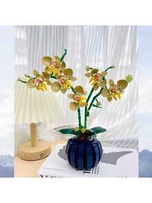 700+ 件创意圆形花朵积木套装 - 释放想象力，永恒之美 - 适合所有年龄段的手工装饰和精美礼物 - 居家桌面辦公積木擺飾 - 查看 6