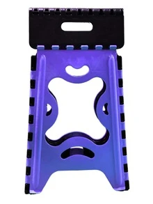 Banco Plegable Grande Portatil Plastico Soporta 120kg 1pz Acabado De La Estructura Mate Color Verde Pastel - Morado - Ver 4