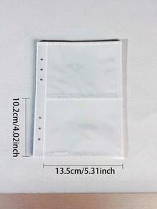 1个A5透明PVC拉链活页夹，含替换内页 - DIY集换式卡牌相册、手工收纳盒、剪贴簿用品、文具配件 - 黃色 - 查看 7