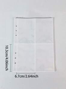 1个A5透明PVC拉链活页夹，含替换内页 - DIY集换式卡牌相册、手工收纳盒、剪贴簿用品、文具配件 - 黃色 - 查看 10