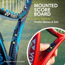 Portable Tennis Racket Score Counter: Lightweight Clip-On Mini Counter, Real-Time Match/Set Scoring, ITF Certified Training Assistant Tool - Ideal For Guidance, Personal Practice And Match Scoring.