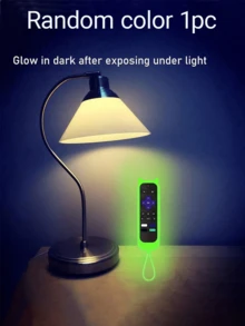 1pc/2pcs TV Remote Control Cover For Roku TV Remote/Roku Simple Remote/Roku Voice Remote For Office, Voice Remote Control Battery Cover, Glow-In-The-Dark Universal Silicone Case, Never Lose Battery Cover, Wide Compatibility, In Various Colors, Cover Can Glow In The Dark. Full Protection, Seamless,Wear Resistant - Multicolor - View 14
