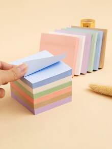 Morandi Sticky Notes 100 Sheets - Adhesive Tearable Colored Note Stickers For Work, Study, And Reusable Task Management