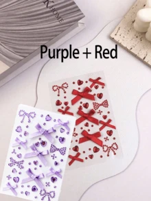 1 miếng dán hình bướm đính đá, 1 miếng dán hình trái tim đính đá, 5 màu: Hồng, Đỏ, Xanh dương, Tím và Trắng, Miếng dán trang trí mặt hình bướm đính đá, Miếng dán mặt hình trái tim và hình tròn, Miếng dán mặt, Miếng dán mặt tự làm, Miếng dán trang điểm dưới mắt, Miếng dán kim cương pha lê, Miếng dán trang điểm - Nhiều màu - Xem 17