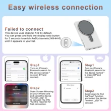 Vlog Selfie Monitor Screen For 17 Series And Android Phones, Wireless Magnetic Attachment With Built-In Speaker, Supports 4K/1080P HD Resolution, Comes With Remote Control, Suitable For Live Streaming And Vlog Shooting