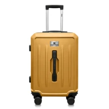 18-Inch Hard Shell Suitcase With 360° Lock And Security System - 橘色 - 查看 1