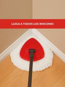 Trapeador Mágico Giratorio 360° con Cubeta Exprimidora de Pedal, Set de Limpieza Profunda de Microfibra para Pisos, Madera y Azulejos + 2 Repuestos GRATIS - Negro - Ver 8