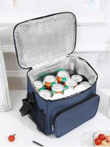 Customized Portable Lunch Bag, Large Capacity Reusable Insulated Lunch Bag, Customized Text Insulated Food Container, Waterproof Office Cooler Lunch Box With Shoulder Strap, Large Capacity Travel Tote Insulated Lunch Bag, Lunch Box Bag, Thickened Waterproof Lunch Bag For Students, Aluminum Foil Insulated Picnic Bag, Ladies Lunch Box, Waterproof Insulated Lunch Bag For School & Travel, New Year & Valentine's Day Gift - Multicolor - View 6