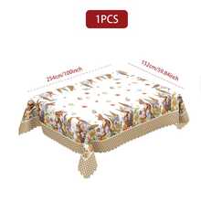 36件套卡其色波点复活节快乐桌布，饰有复活节兔子彩蛋和农舍图案，适合春夏餐桌装饰，是复活节的理想礼物，也适合室内外/复活节派对和家居装饰，以及复活节和农舍风格的装饰。 - 03 - 查看 12