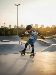 Kids Multi-Functional Sports Protective Gear Set: Essential Safety Gear For Young Cyclists, Skateboarders, Climbers, And Outdoor Adventurers - Multicolor - View 2