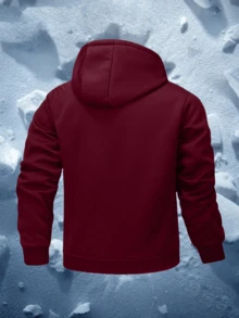 Men's Thermal Heated Winter Jacket – Windproof Insulated Coat For Hiking, Snow & Extreme Cold - Red - View 5